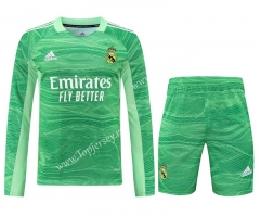 2022-2023 Real Madrid Goalkeeper Green LS Thailand Soccer Uniform-418