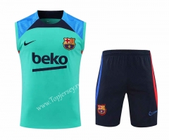 2022-2023 Barcelona Green Thailand Soccer Vest Uniform-418