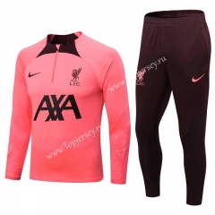 2022-2023 Liverpool Pink Thailand Soccer Tracksuit-411