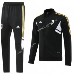2022-2023 Juventus Black Thailand Soccer Jacket Uniform-LH