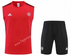 2022-2023 Manchester United Red Thailand Soccer Vest Uniform-4627