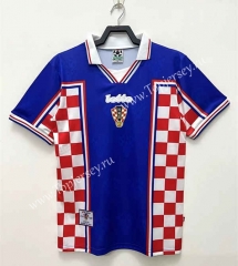 1998 Retro Version Croatia Home Red&Blue Thailand Soccer Jersey AAA-811