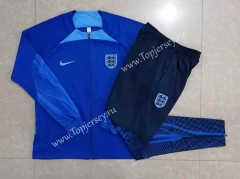 2022-2023 England Camouflage Blue Thailand Soccer Jacket Uniform-815