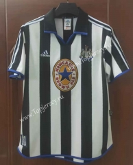 Retro Version 1999-2000 Newcastle United Black&White Thailand Soccer Jersey AAA-7T