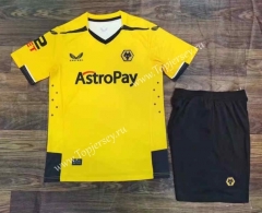 2022-2023 Wolverhampton Wanderers Home Yellow Soccer Uniform-6748