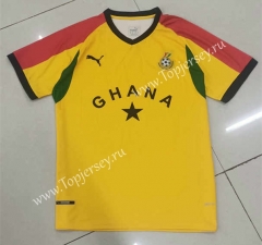 Retro Version Ghana Yellow Thailand Soccer Jersey AAA-2851