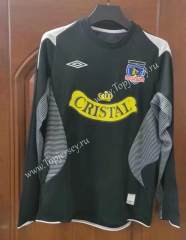 Retro Version 2006 Colo-Colo Away Black LS Thailand Soccer Jersey AAA-7T