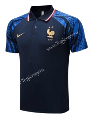 2022-2023 France Royal Blue Thailand Polo Shirt-815