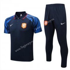 2022-2023 Netherlands Royal Blue Thailand Polo Uniform-815