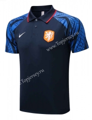 2022-2023 Netherlands Royal Blue Thailand Polo Shirt-815