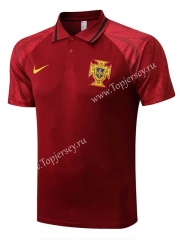 2022-2023 Portugal Maroon Thailand Polo Shirt-815