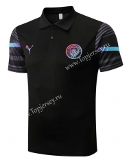 2022-2023 Manchester City Black Thailand Polo Shirt-815