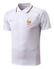 2022-2023 France White Thailand Polo Shirt-815