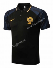 2022-2023 Portugal Black Thailand Polo Shirt-815