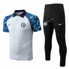 2022-2023 Chelsea Light Blue Thailand Polo Uniform -815
