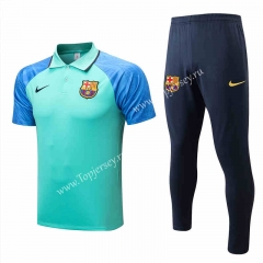 2021-2022 Barcelona Green Thailand Polo Uniform-815