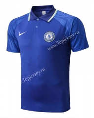 2022-2023 Chelsea Camouflage Blue Thailand Polo Shirt-815