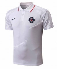 2022-2023 PSG White Thailand Polo Shirt-815