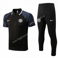 2022-2023 Inter Milan Black Thailand Polo Uniform-815