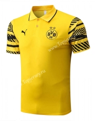 2022-2023 Borussia Dortmund Yellow Thailand Polo Shirt-815