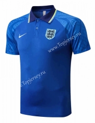 2022-2023 England Camouflage Blue Thailand Polo Shirt-815
