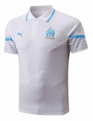 2022-2023 Olympique de Marseille White Thailand Polo Shirt-815