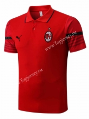 2022-2023 AC Milan Red Thailand Polo Shirt-815