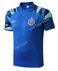 2022-2023 Inter Milan Camouflage Blue Thailand Polo Shirt-815