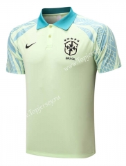 2022-2023 Brazil Light Green Thailand Polo Shirt-815