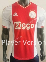 Player Version 2022-2023 Ajax Home Red Thailand Soccer Jersey AAA-518