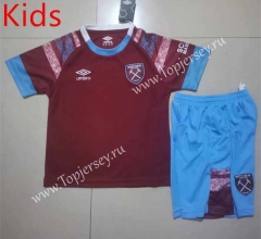 2022-2023 West Ham United Home Red Kids/Youth Soccer Uniform-507