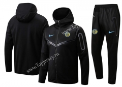 2022-2023 Inter Milan Black Thailand Soccer Jacket Uniform With Hat-815