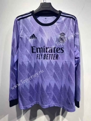 2022-2023 Real Madrid Away Purple LS Thailand Soccer Jersey AAA