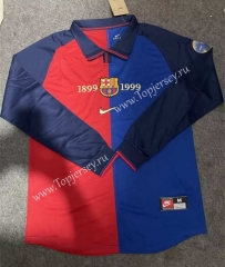 Retro Version 1899-1999 Barcelona Home Red&Blue LS Thailand Soccer Jersey AAA-9409