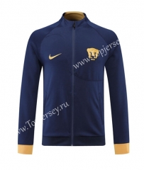 2022-2023 Pumas UNAM Royal Blue Thailand Soccer Jacket -LH