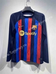 2022-2023 Barcelona Home Red&Blue LS Thailand Soccer Jersey AAA