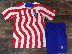2022-2023 Atletico Madrid Red & White Soccer Uniform -709