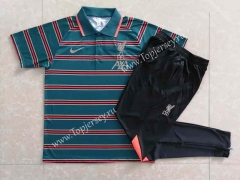 2022-2023 Liverpool Dark Green Thailand Polo Uniform-815