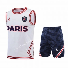 2022-2023 Paris SG White Thailand Soccer Vest Uniform