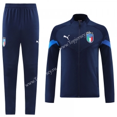 2022-2023 Italy Royal Blue Thailand Soccer Jacket Uniform-LH