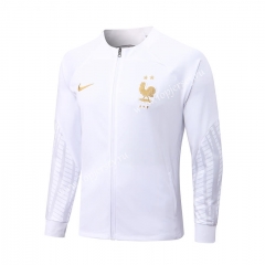 2022-2023 France White Thailand Soccer Jacket -815