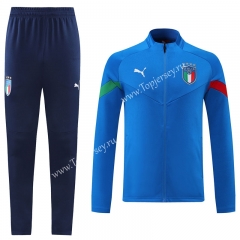 2022-2023 Italy Camouflage Blue Thailand Soccer Jacket Uniform-LH