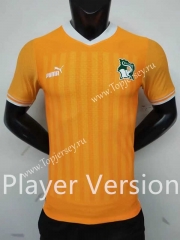 Player Version 2022-2023 Cote d'Ivoire Home Orange Thailand Soccer Jersey AAA-2273