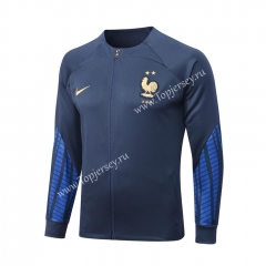 2022-2023 France Royal Blue Thailand Soccer Jacket -815
