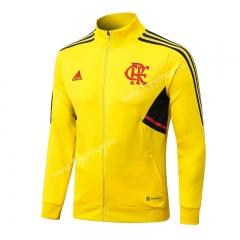 2022-2023 Flamengo Yellow Thailand Soccer Jacket-815