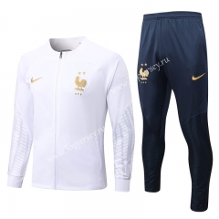 2022-2023 France White Thailand Soccer Jacket Uniform-815
