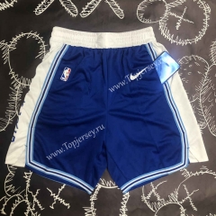 Retro Version Los Angeles Lakers Blue NBA Shorts-311