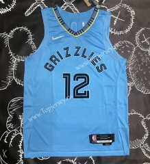 AU Player Version Memphis Grizzlies Blue #12 NBA Jersey-311