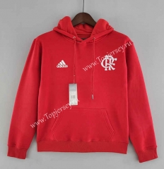 2022-2023 Flamengo Red Thailand Soccer Tracksuit Top With Hat