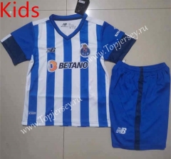 2022-2023 Porto Home Blue&White Kids/Youth Soccer Uniform-507